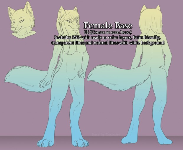 Female Canine Anthro Base
