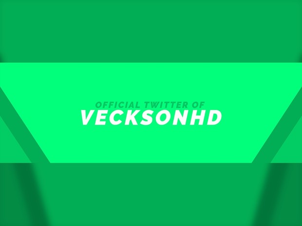 simplistic green 2d twitter banner template