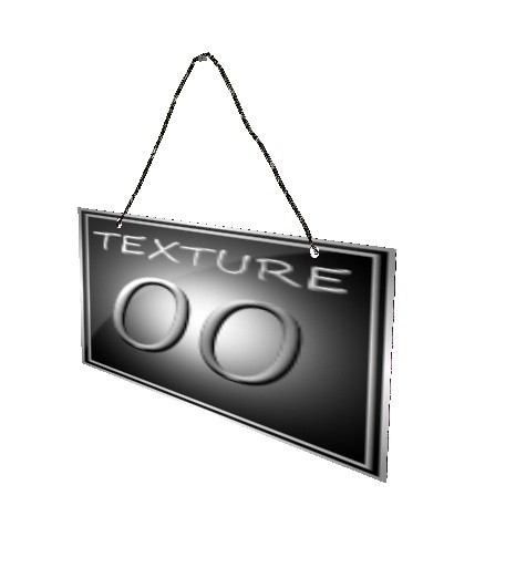 Hanging wall sign w/nail