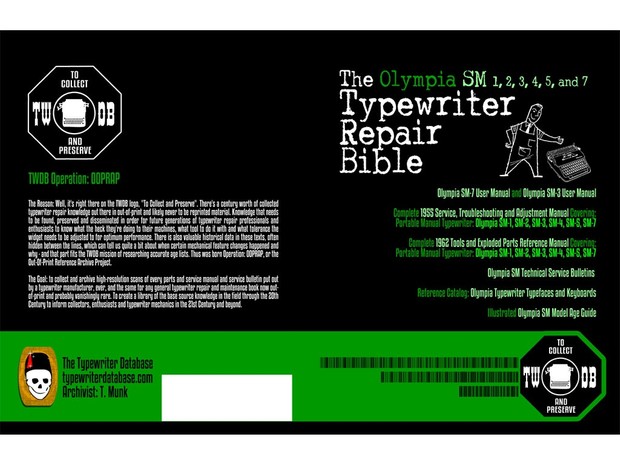 The Olympia SM 1, 2, 3, 4, 5, and 7 Typewriter Repair Bible