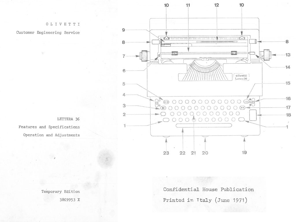 Olivetti lettera 32 repair manual