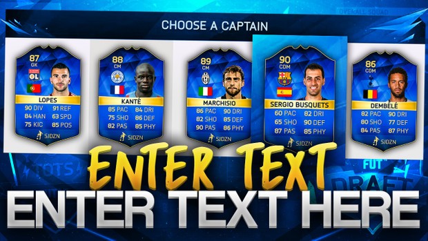 FIFA 16 MOST CONSISTENT TOTS FUT DRAFT THUMBNAIL TEMPLATE