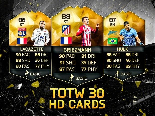 FIFA 16 TOTW 30 HD CARDS
