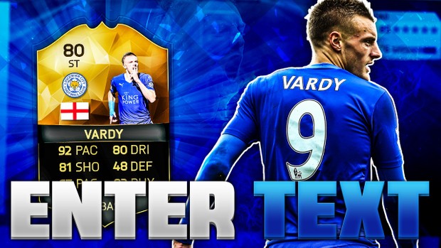 FIFA 16 80 VARDY THUMBNAIL TEMPLATE