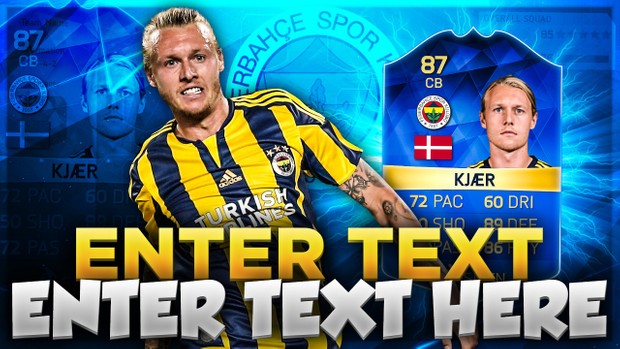 FIFA 16 TOTS KJAER THUMBNAIL TEMPLATE
