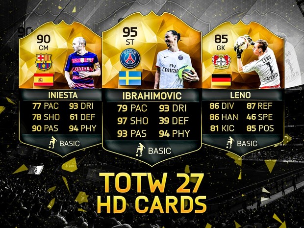 FIFA 16 TOTW 27 HD CARDS