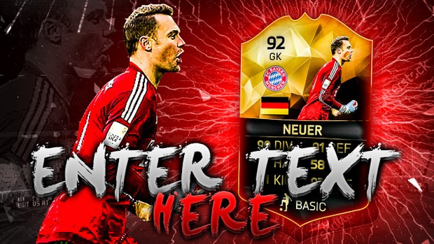 FIFA 16 Neuer Thumbnail Template TOTW 25
