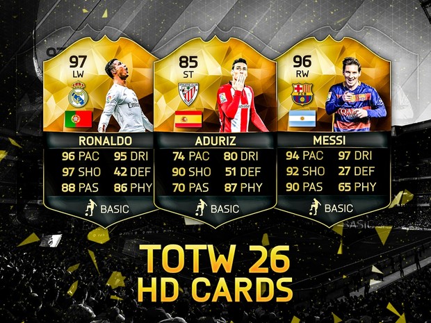 FIFA 16 TOTW 26 HD CARDS