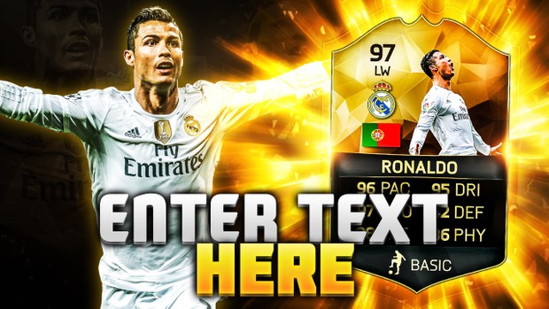 FIFA 16 97 Ronaldo Thumbnail Template