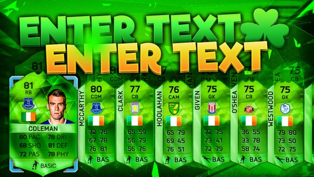 FIFA 16 St Patricks Day Pack Opening Template (NO PHOTOSHOP NEEDED)
