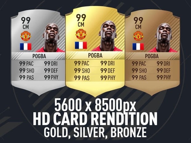 FIFA 17 ULTRA HD GOLD, SILVER, BRONZE CARD RENDITION *UPDATED 16/18/16*