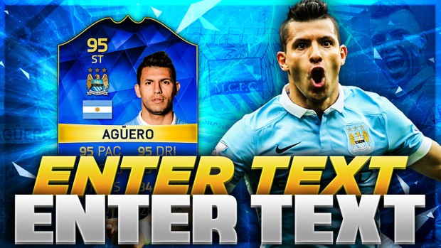 FIFA 16 TOTS AGUERO THUMBNAIL TEMPLATE