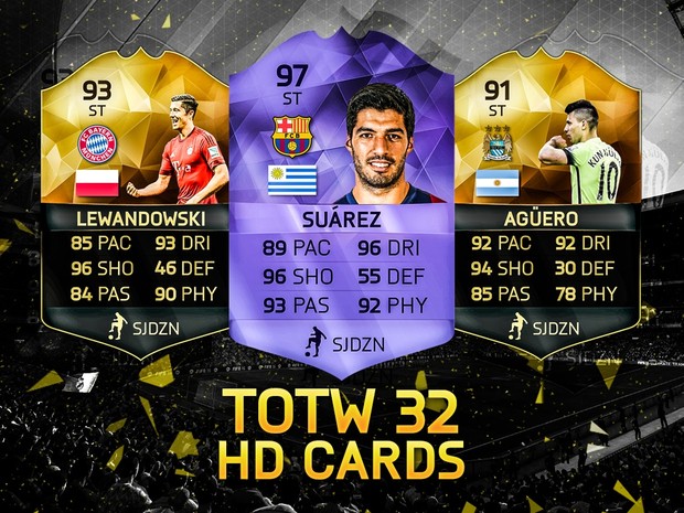 FIFA 16 TOTW 32 HD CARDS