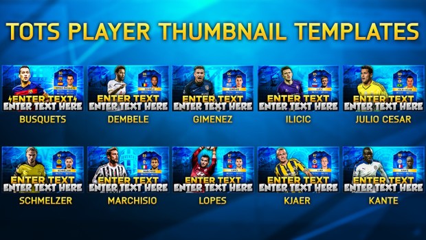 FIFA 16 MOST CONSISTENT TOTS PLAYERS THUMBNAIL PACK