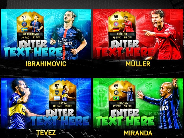 FIFA 16 TOTW 24 Thumbnail Template Pack