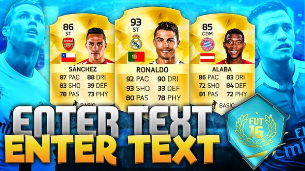 FIFA 16 FUT BIRTHDAY THUMBNAIL TEMPLATE (NO PHOTOSHOP NEEDED)