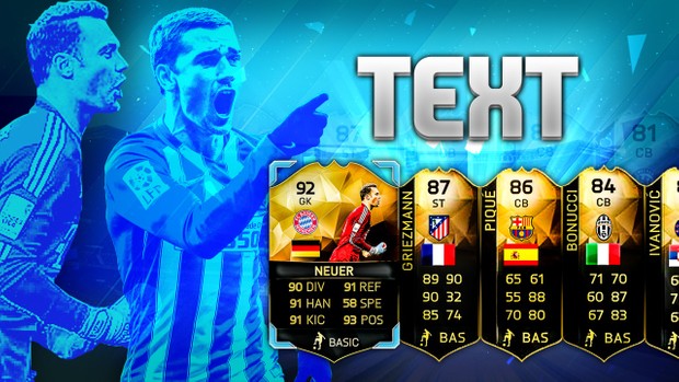 FIFA 16 TOTW 25 Pack Opening Thumbnail Templates (PSD)