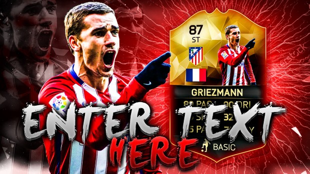 FIFA 16 Griezmann Thumbnail Template TOTW 25