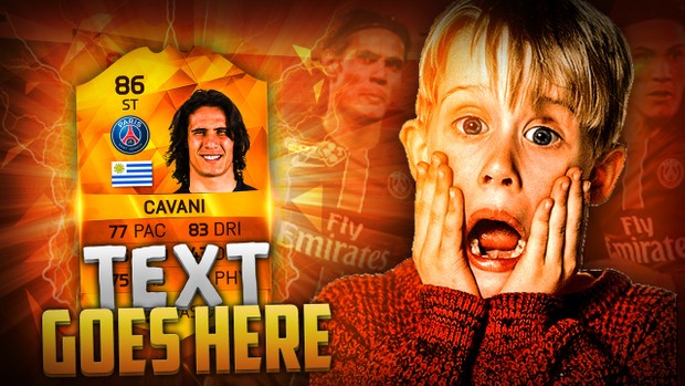 FIFA 16 MOTM Cavani Pack Opening Thumbnail Template (PSD)