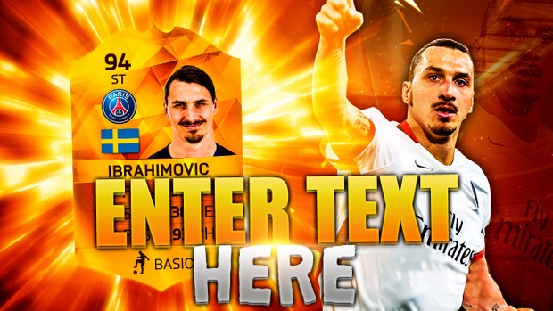 FIFA 16 MOTM IBRAHIMOVIC THUMBNAIL TEMPLATE