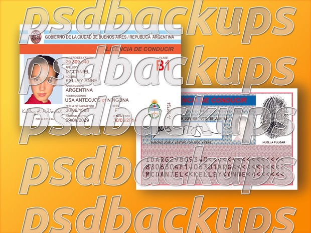 argentina driver license backup