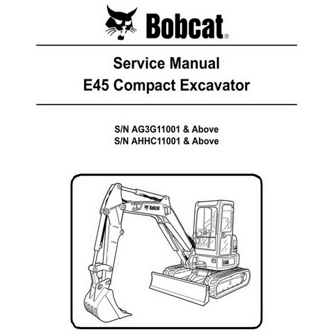 Bobcat Excavator Size Chart