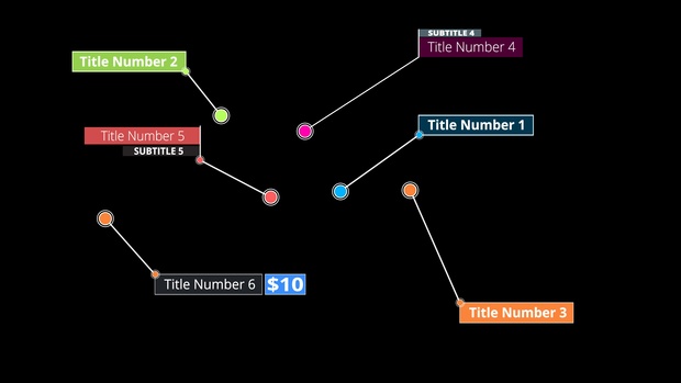 6 Highly adjustable call out titles for Premiere Pro (.MOGRT)