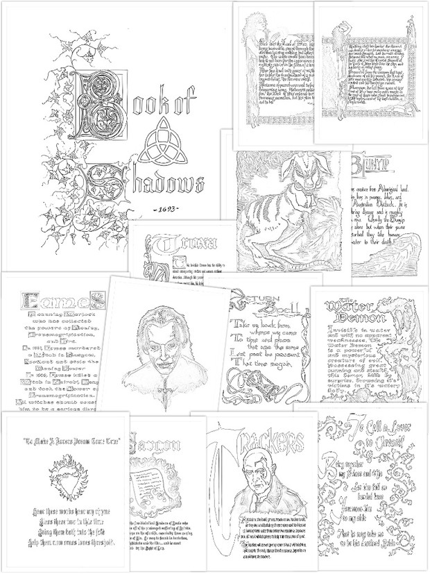 104 Book Of Shadows For Coloring HD 104 Book Of Shadows For Coloring HD