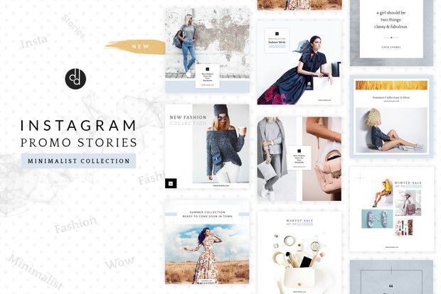 10 Instagram Stories Minimalist Pack