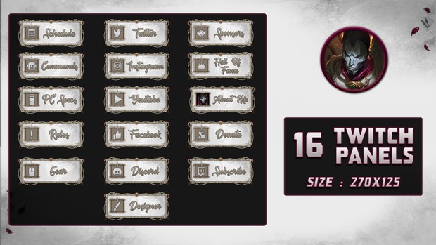 JHIN THE VIRTUOSE - TWITCH PANELS
