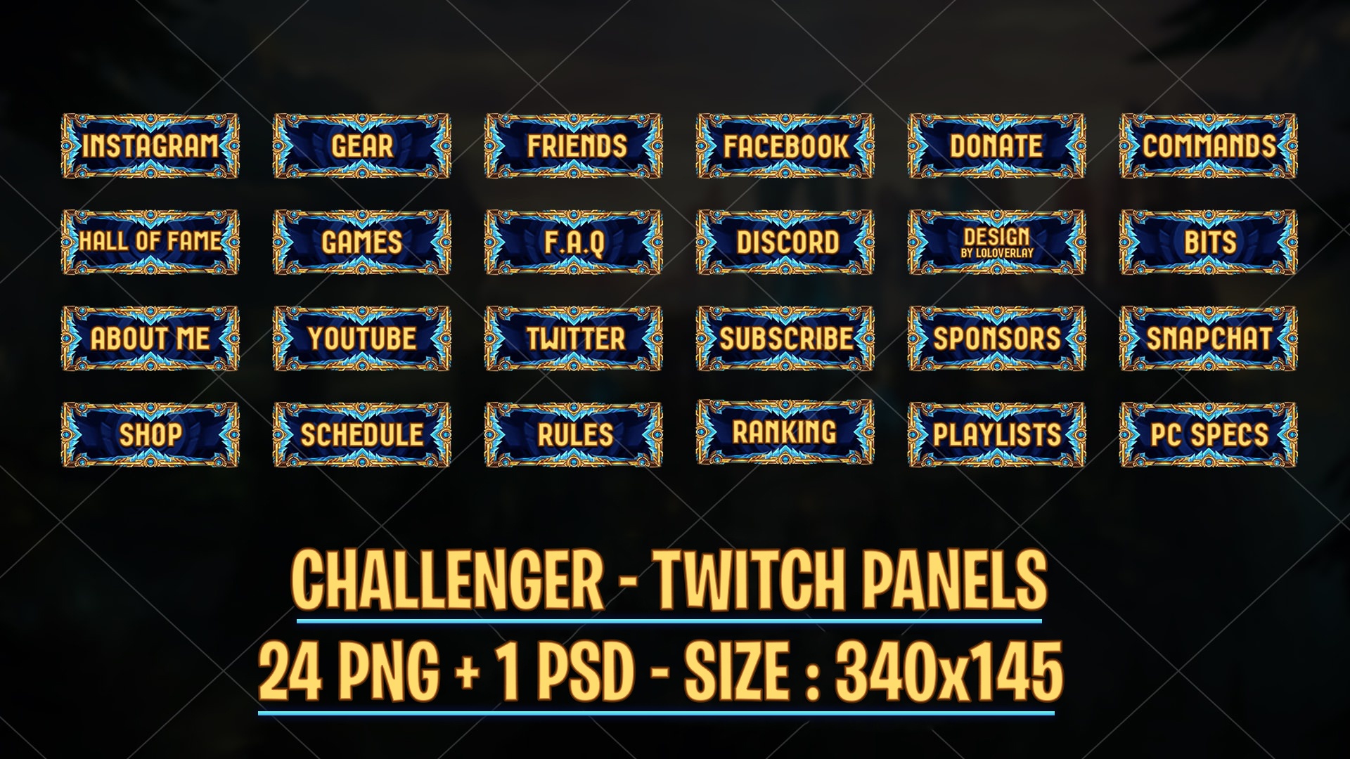 fortnite twitch panels