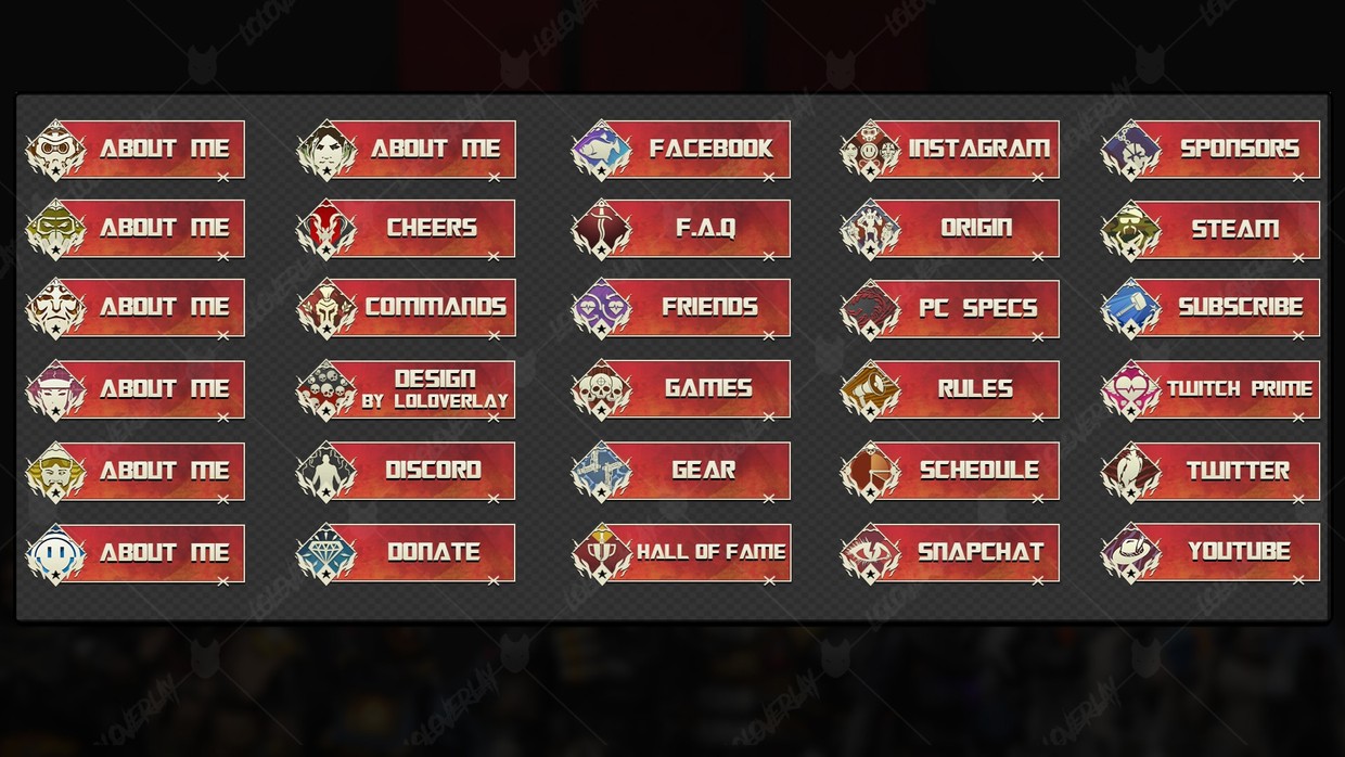 Apex Legends Twitch Panels 3 Loloverlay Apex Legends Twitch Panels 3 Loloverlay