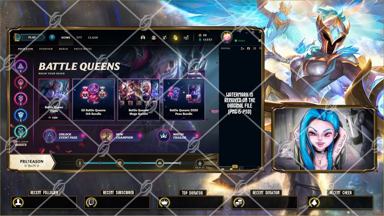 ⚔️WARDEN QUINN - LOBBY OVERLAY - LoLoverlay