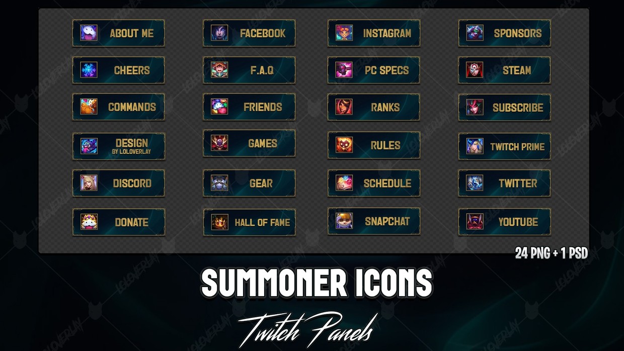 Summoner Icons Twitch Panels Loloverlay