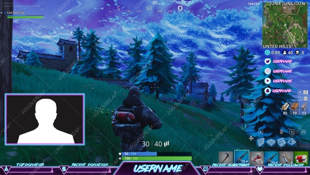 Retro Arcade Fortnite Stream Overlay 7 Loloverlay - 