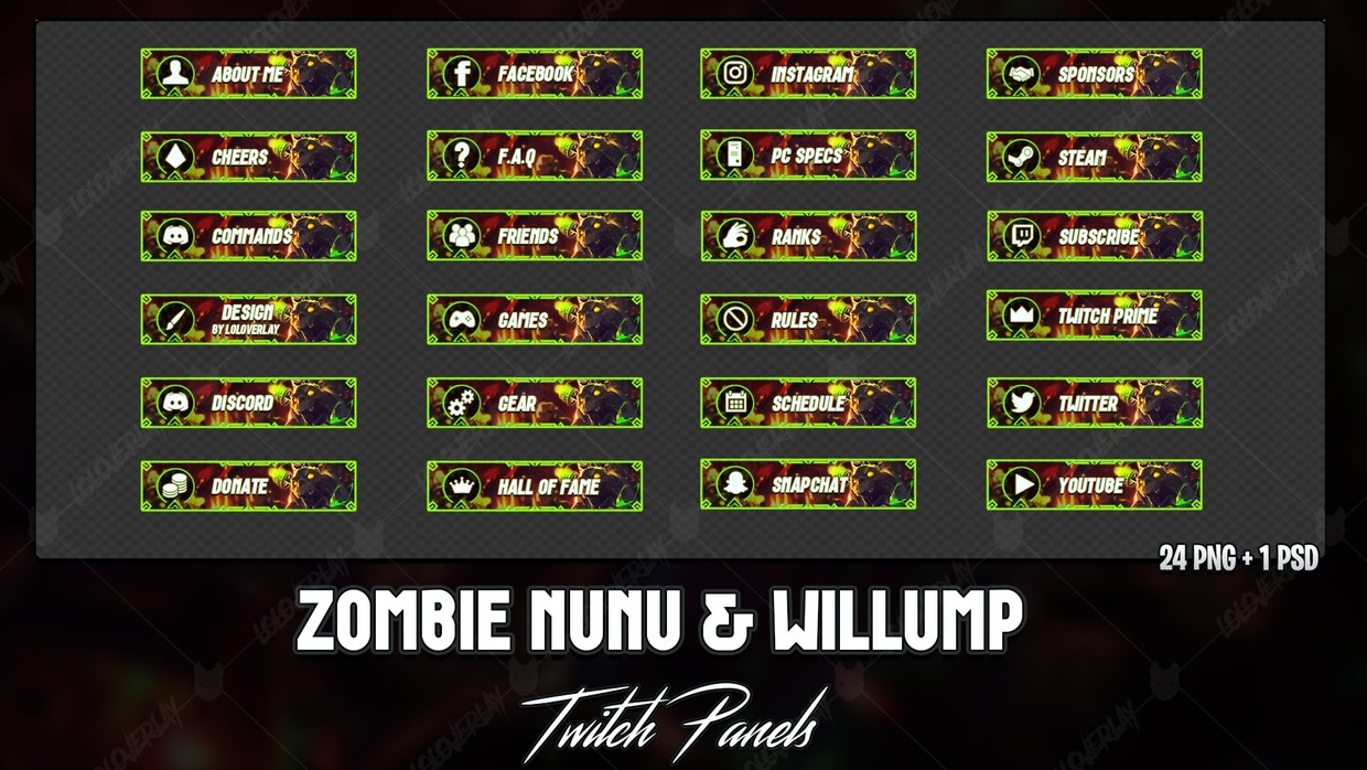 ZOMBIE NUNU & WILLUMP - TWITCH PANELS - LoLoverlay