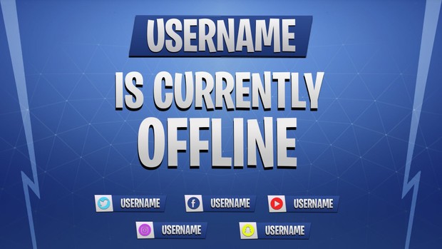 CLASSIC FORTNITE - OFFLINE SCREEN BLUE & PURPLE
