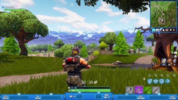 FORTNITE #5 (BLUE) - STREAM OVERLAY