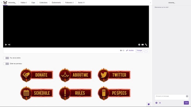 ELEMENTALIST LUX MAGMA - TWITCH PANELS