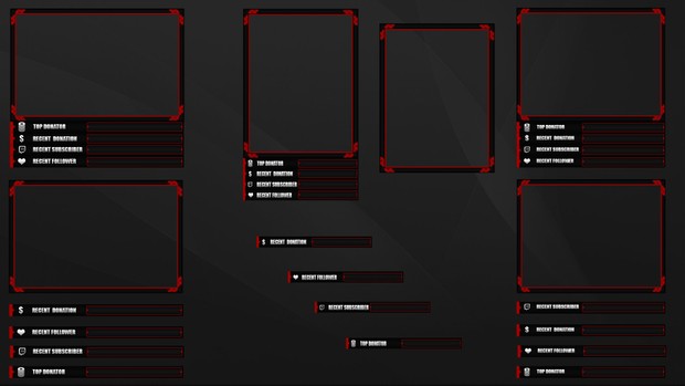 BLACK X RED - 3 CAM OVERLAY