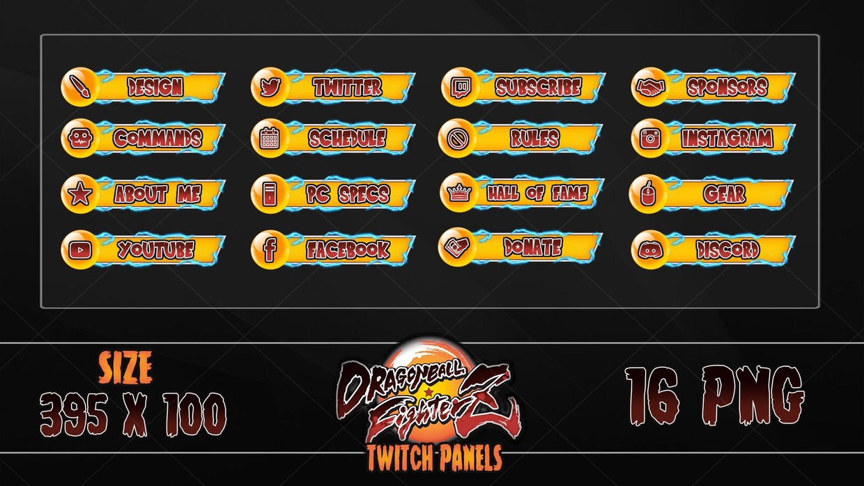 DRAGONBALL FIGHTERZ- TWITCH PANELS - LoLoverlay