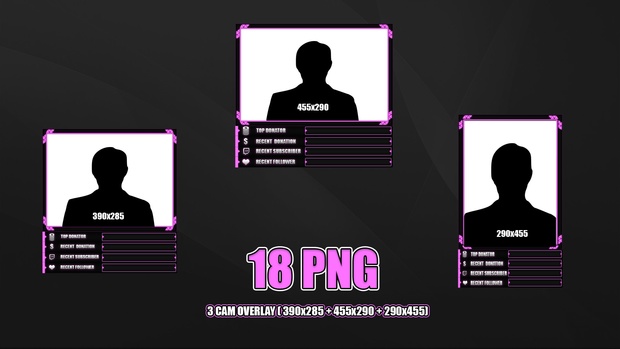 BLACK X PINK - 3 CAM OVERLAY