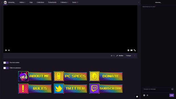 ARCADE - TWITCH PANELS