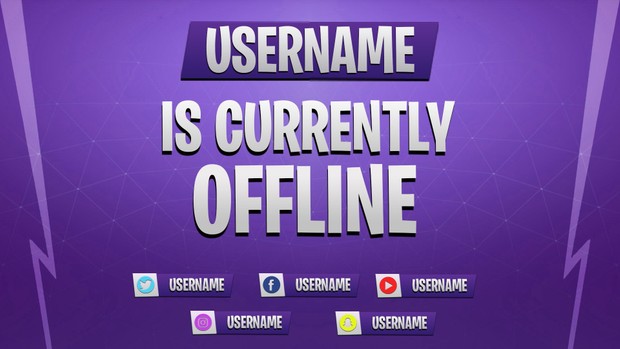 CLASSIC FORTNITE - OFFLINE SCREEN BLUE & PURPLE