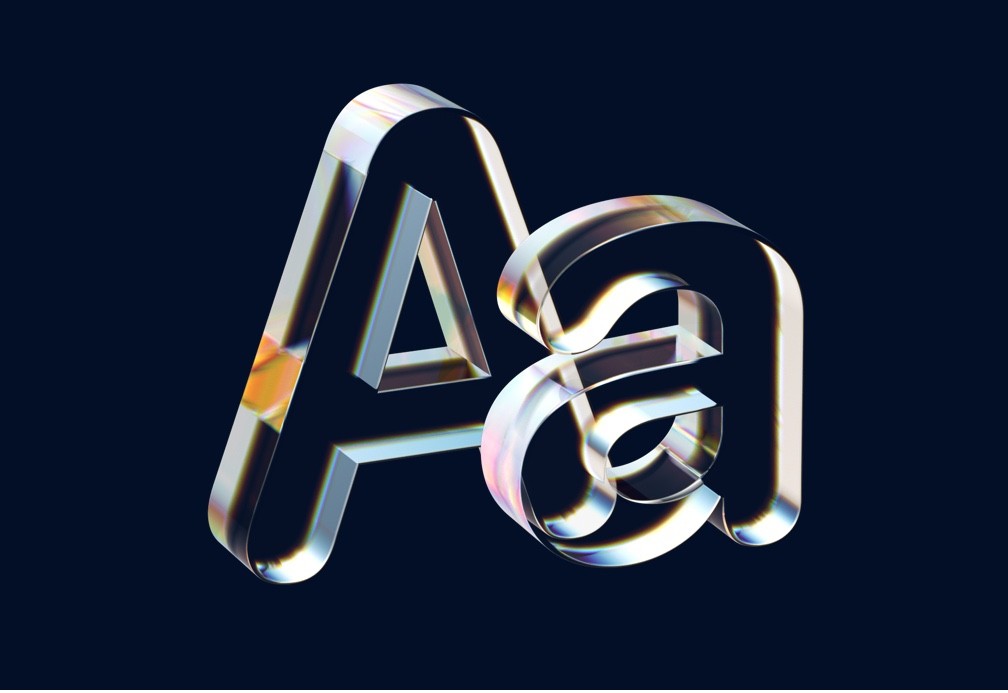 Glass Prism Letters and Numbers Joseph from