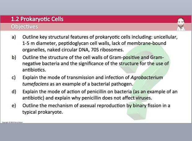 Cambridge Pre-U Biology - 1.2 Prokaryotic Cells Presentation