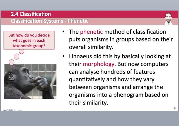 Cambridge Pre-U Biology - 2.4 Classification