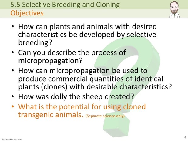 IGCSE Biology - Selective Breeding and Cloning Presentation