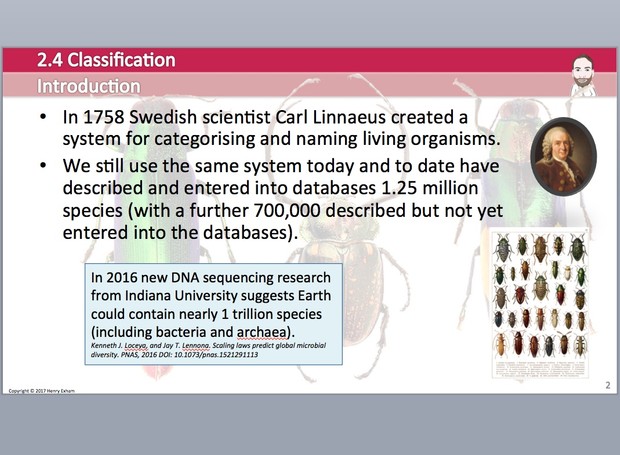 Cambridge Pre-U Biology - 2.4 Classification