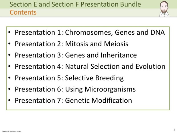 IGCSE Biology - Variation, Selection, Microorganisms and Genetic Engineering Presentation Bundle